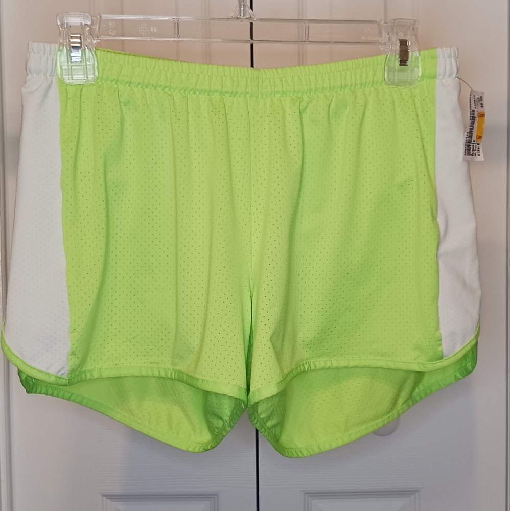 Augusta Sportswear Green/White Shorts with Liner Size Medium